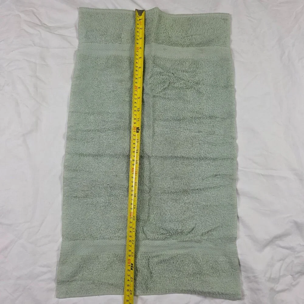 Vintage Ralph Lauren Green 100% Cotton Towel Plush Soft Absorbent Made In USA